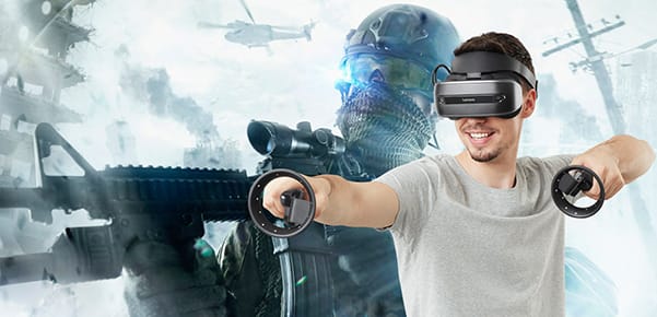 usando las lenovo explorer vr