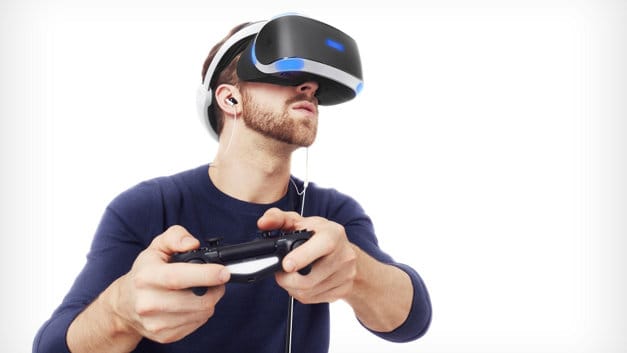 jugando juegos vr de ps4
