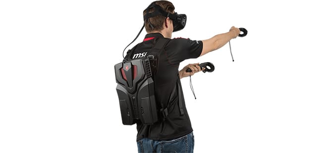 MSI VR One una de las mochilas vr